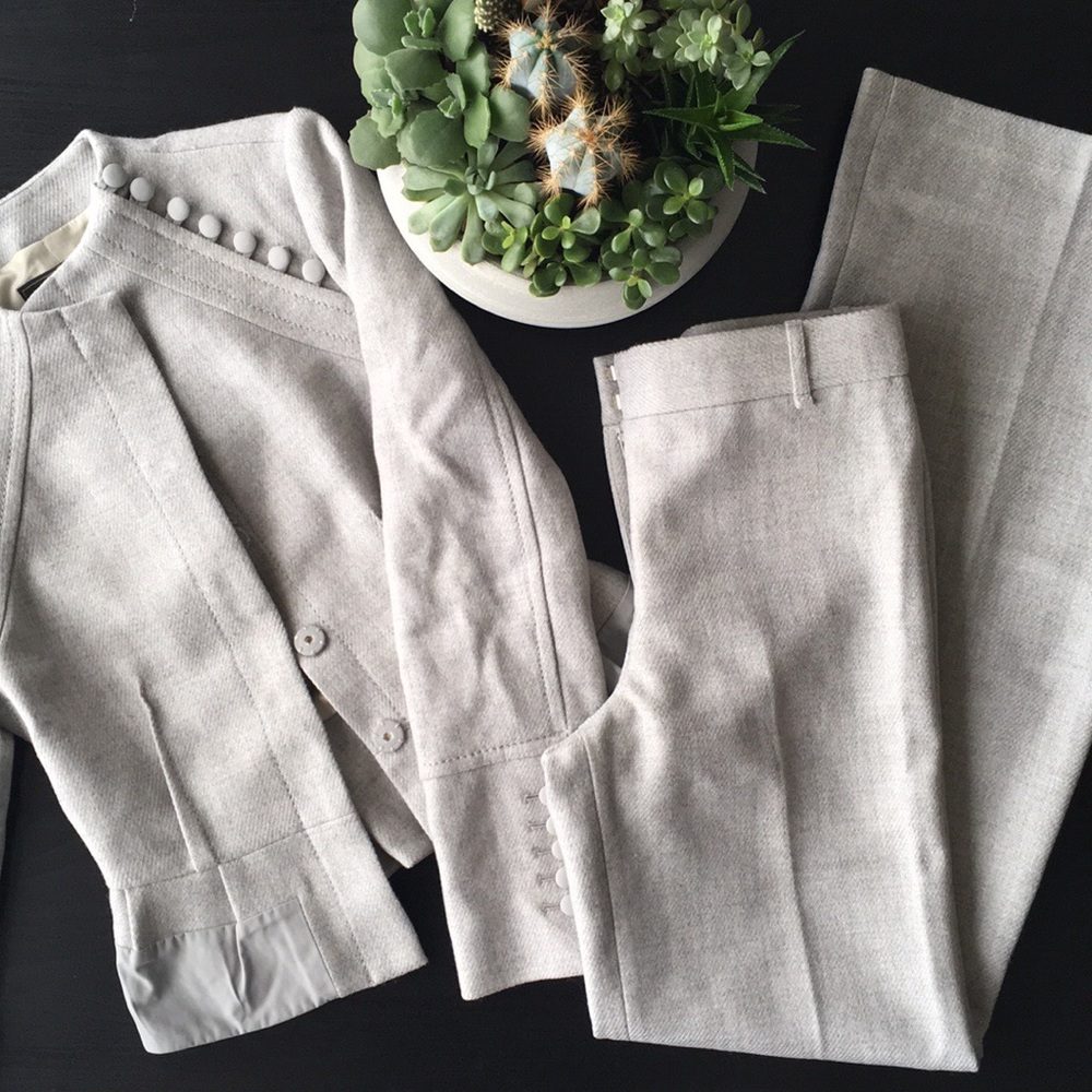 🆕 BCBGMaxAzria Heather Grey Pantsuit